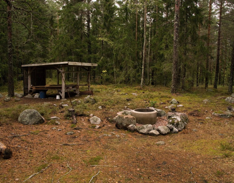 Foto från scoutstugans omgivning
