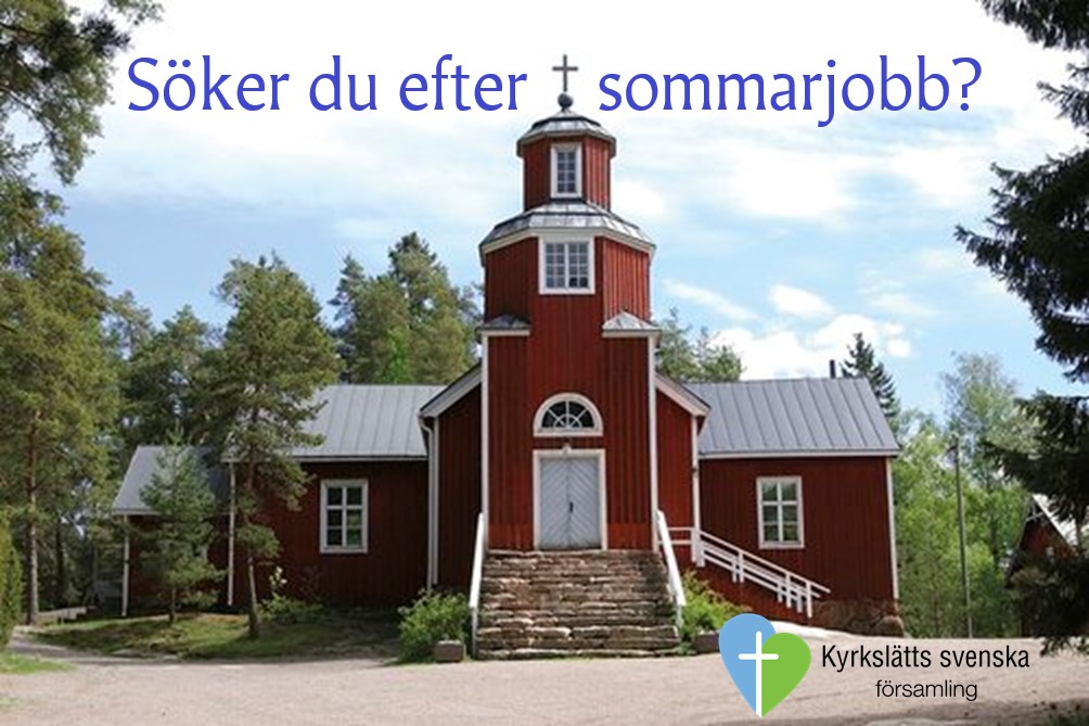 Foto på Haapajärvi kyrka och texten 